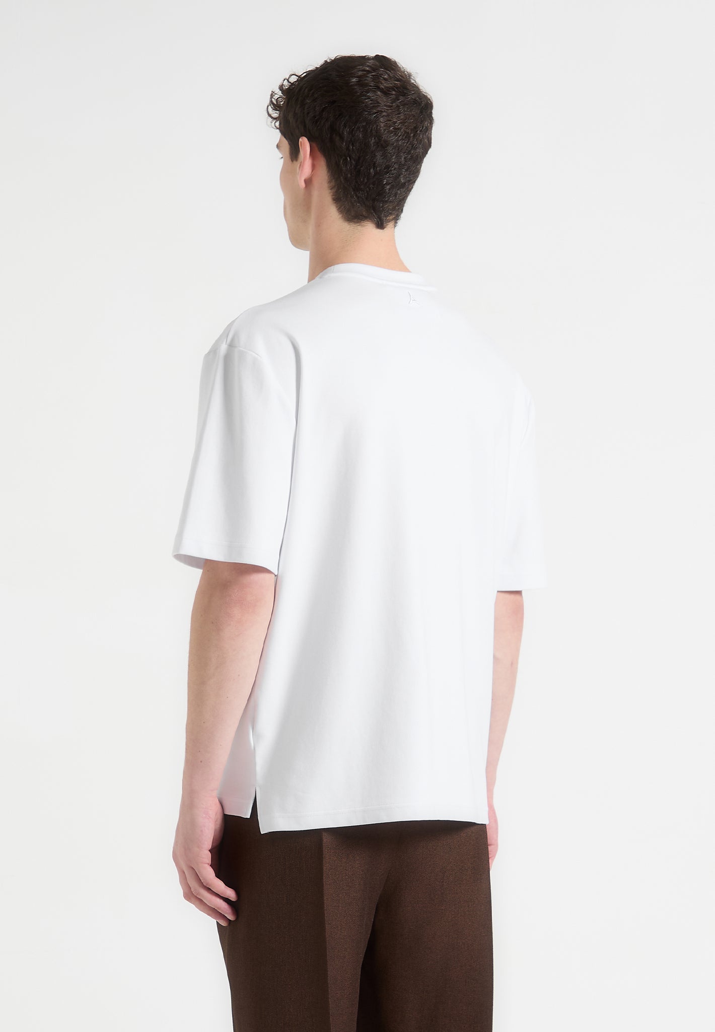 Whipstitch Pocket T-Shirt - White
