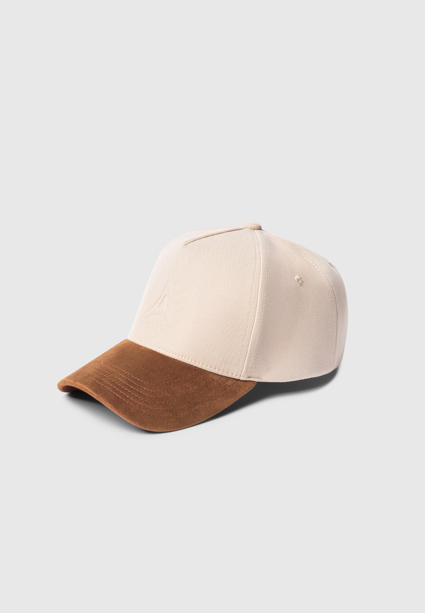 Embossed Eiffel Cap - Cream/Fawn