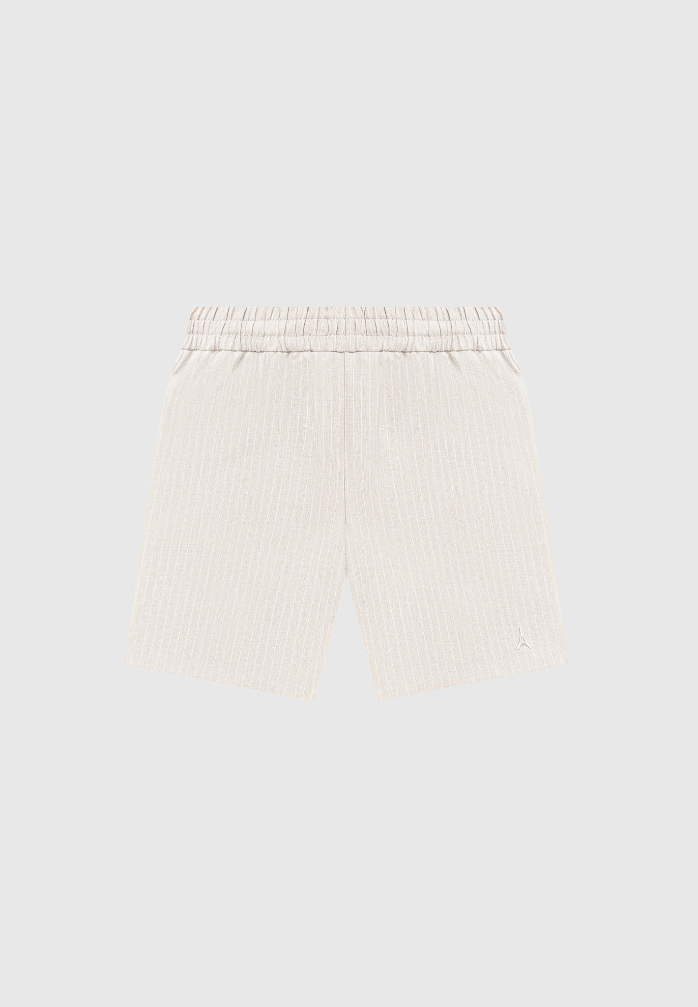 Pinstripe Shorts - Beige