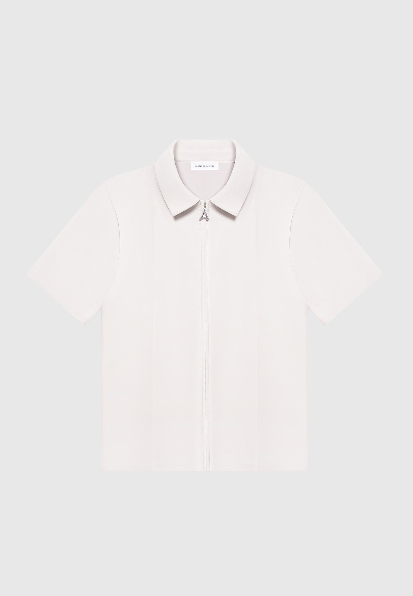 Tailored Shirt With Crease - Stone